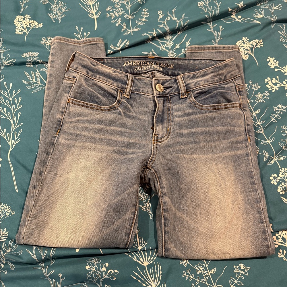 American eagle jeans size 4 jeggings crop